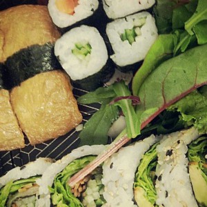 vegetarian sushi